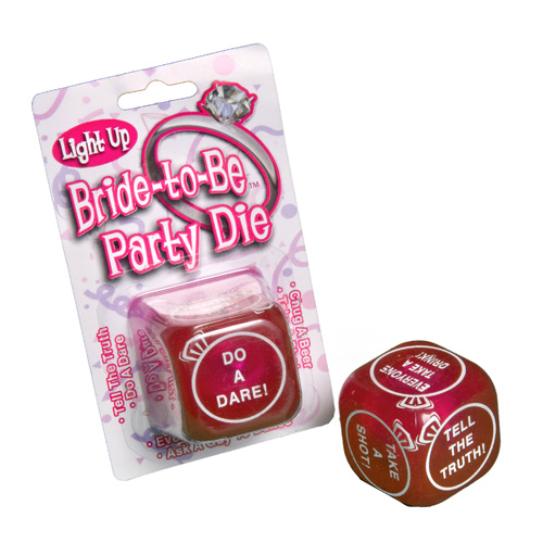 Flashing Bride to Be Party Dice Flashing Bride to Be Party Dice
