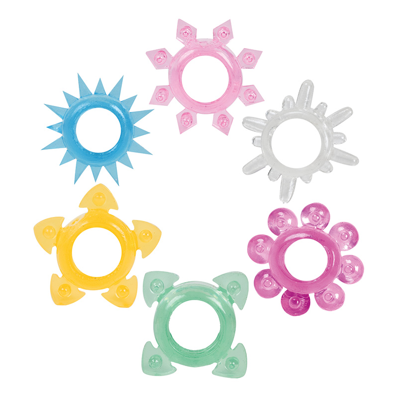 Tower Of Power Cock Rings 6 Pack Tower Of Power Cock Rings 6 Pack