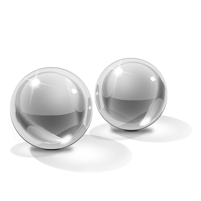 Icicles No 41 Small Hand Blown Glass Ben Wa Balls Icicles No 41 Small Hand Blown Glass Ben Wa Balls